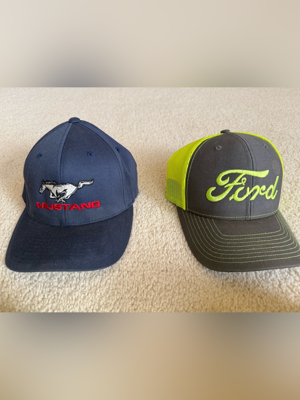 Lot 16 Ford & Mustang Trucker Hats Snapback Baseball Caps Racing Vintage Style - Picture 7 of 16